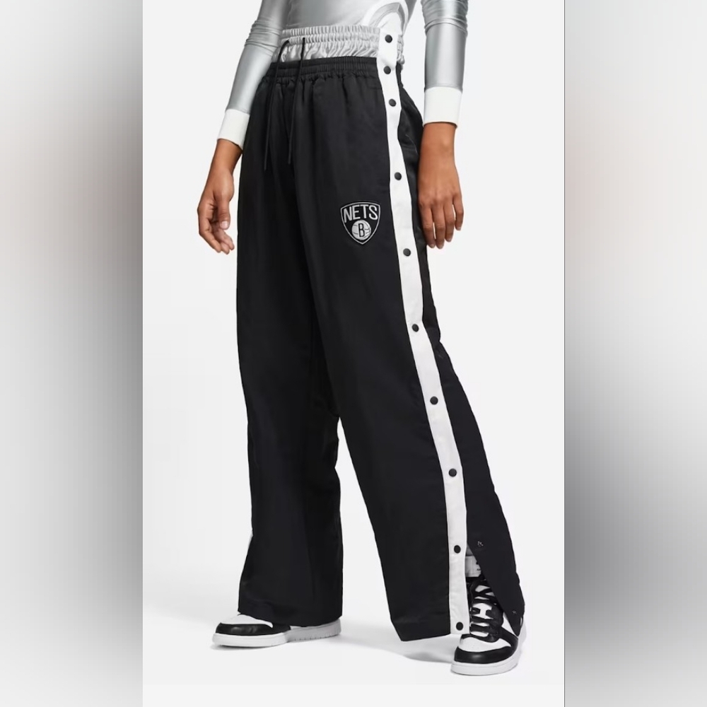 NIKE X AMBUSH BROOKLYN NETS WOMEN'S TEARAWAY PANT - BLACK - Picture 13 of 14